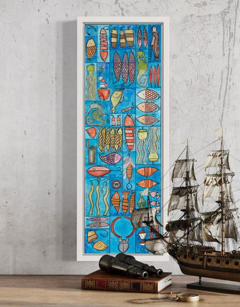 Tackle Box | Framed Giclee Print on Canvas